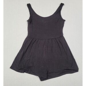 H&M Divided Black Low Back Sleeveless Shorts Romper Womens Size S